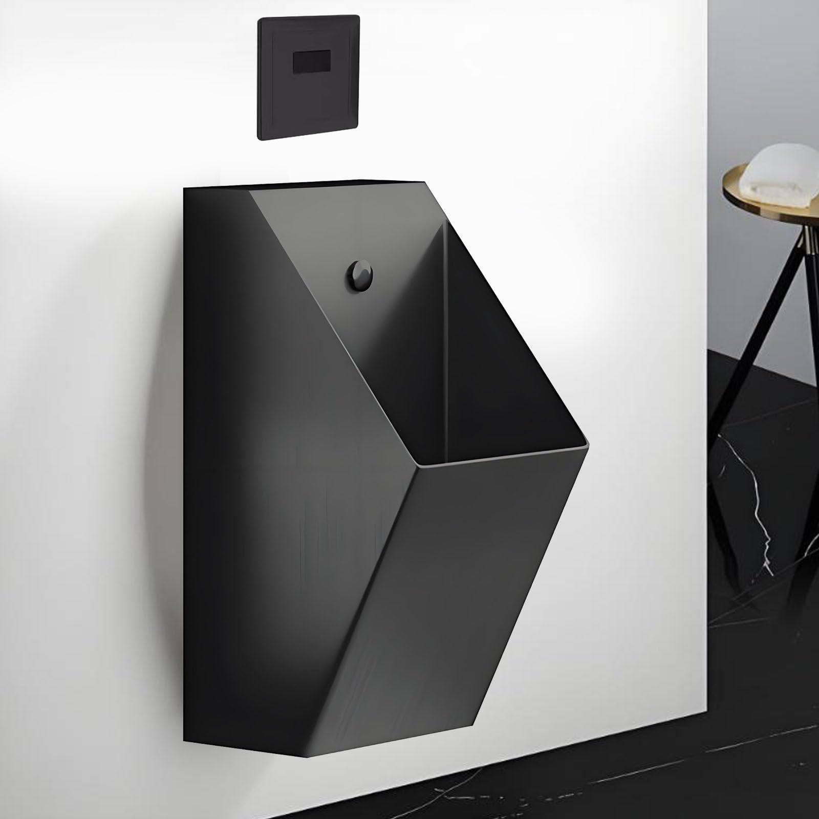 Orinal automático de pared de acero inoxidable 304 con sensor de descarga para baño, hotel, bar, centro comercial, aeropuerto, sistema inteligente de descarga automática de urinario