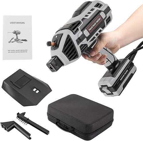 Miniatura 5 de HENHAIY Máquina de soldadura láser de mano, pistola soldadora de arco portátil, kit de máquina soldadora eléctrica con caja de herramientas, máquina