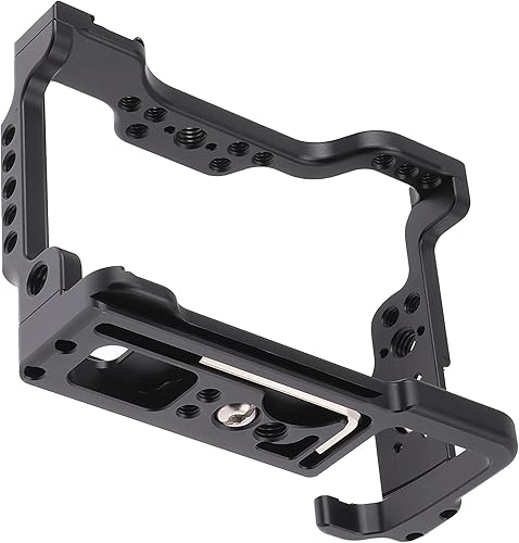 Miniatura 4 de FocusFoto Jaula de cámara Estabilizador de cine de video Plataforma de extensión de aleación de aluminio con zapata fría y tornillo de 14 "38"