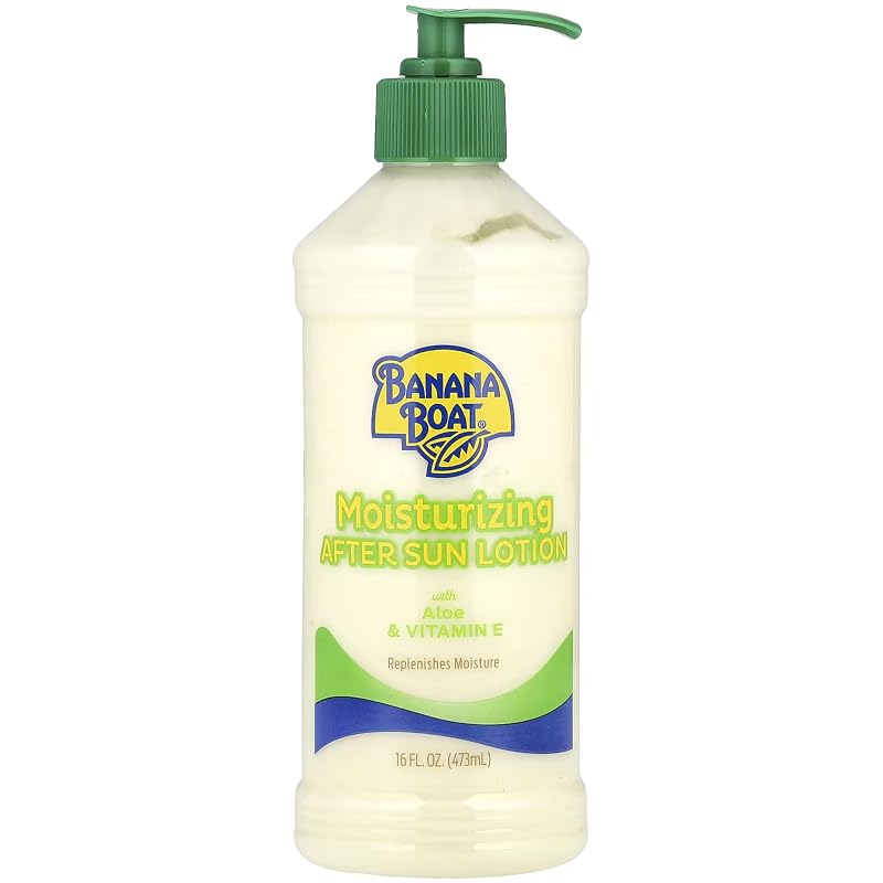 Banana Boat Loção pós-sol com aloe vera, 473 mL, Pacote com 4