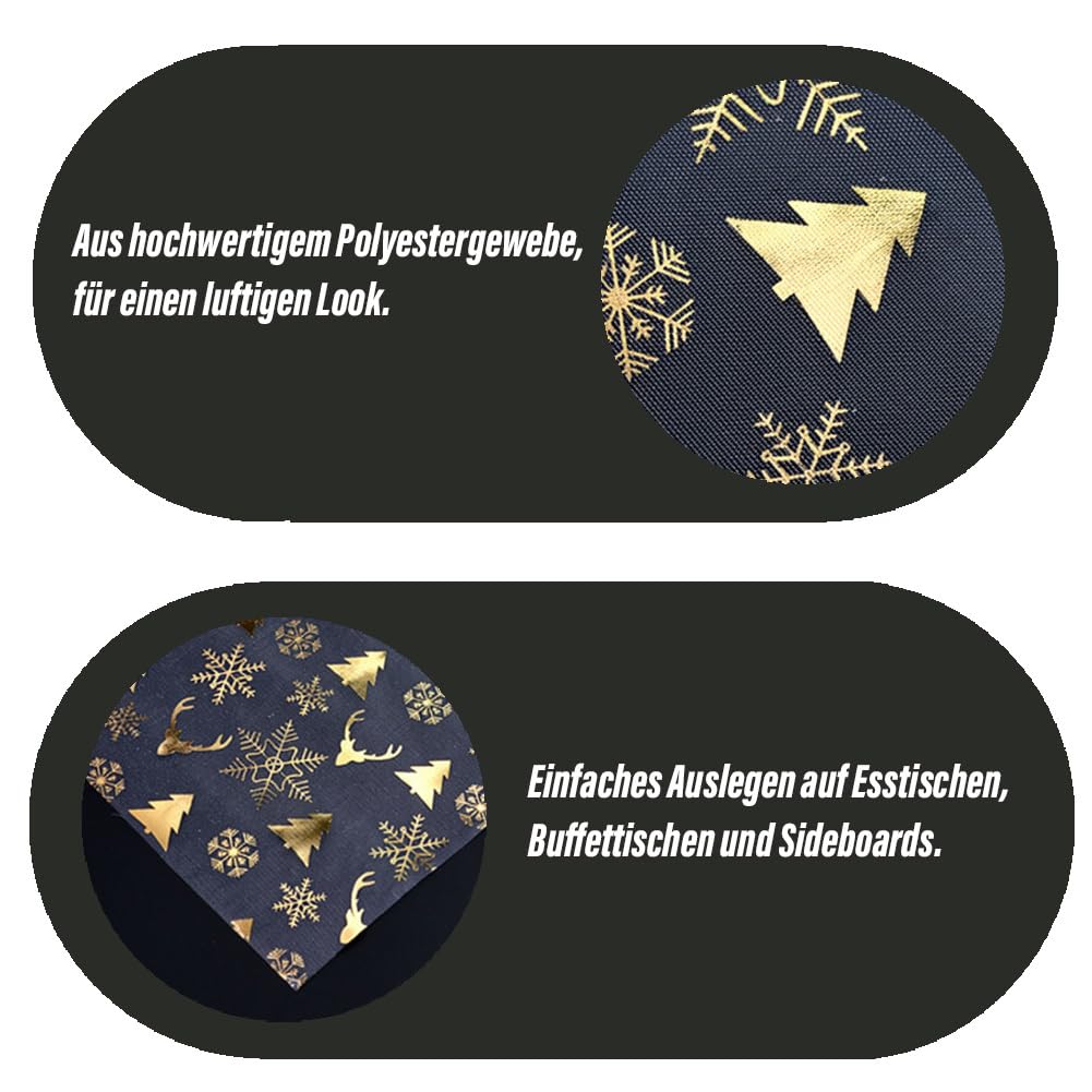 Bieżnik na stół, wzór płatka śniegu, dekoracja stołu, Boże