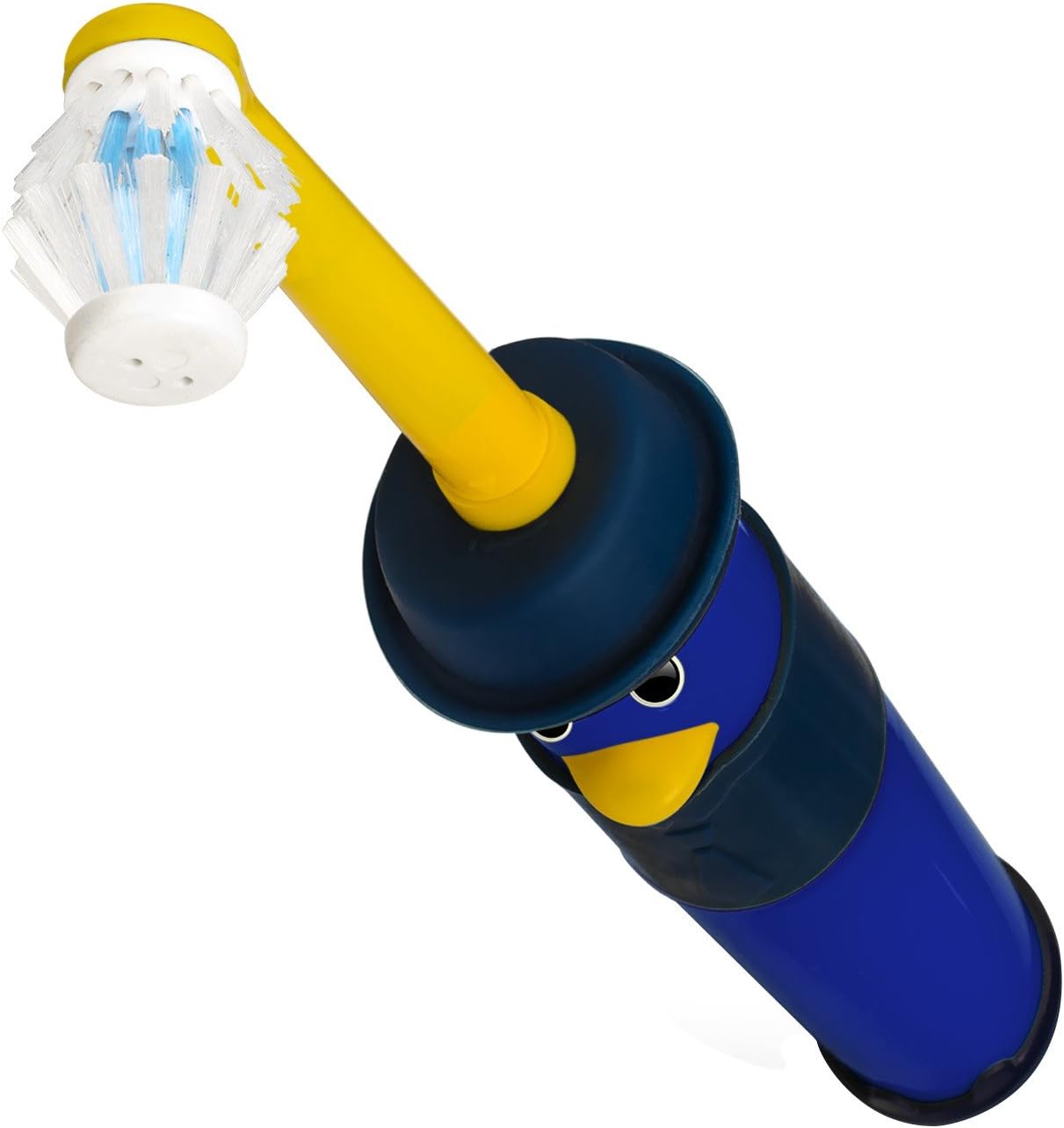 Electric Toothbrush, YAFEELR Children Cartoon Electric Toothbrush With Bidirectional Brush Head 360 Degree Rotation Waterproof For Kids Access to international patents (7-14year old blue)