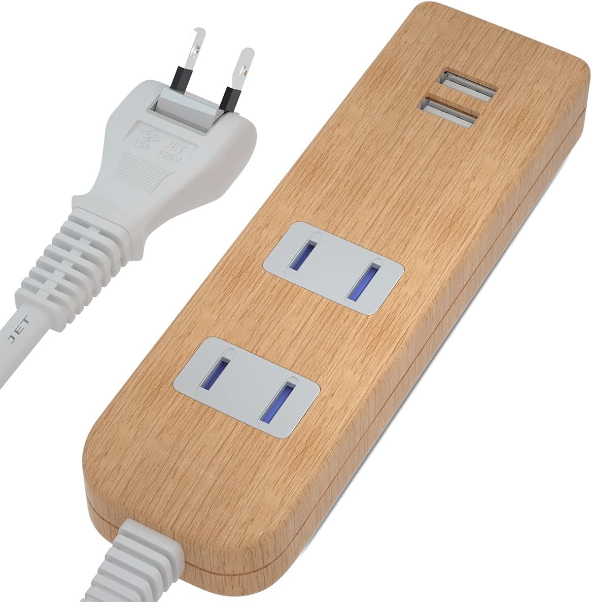 Usbコンセント 延長コード 急速充電 電源タップ テーブルタップ おしゃれ Pse認証済 Ac 2個口 Usb 2ポート 外出 旅行 オフィス 自宅 1m 木目調 激安人気新品