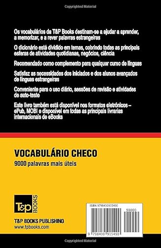 Vocabulário Português-Checo - 9000 palavras mais úteis (European Portuguese Collection) (Portuguese