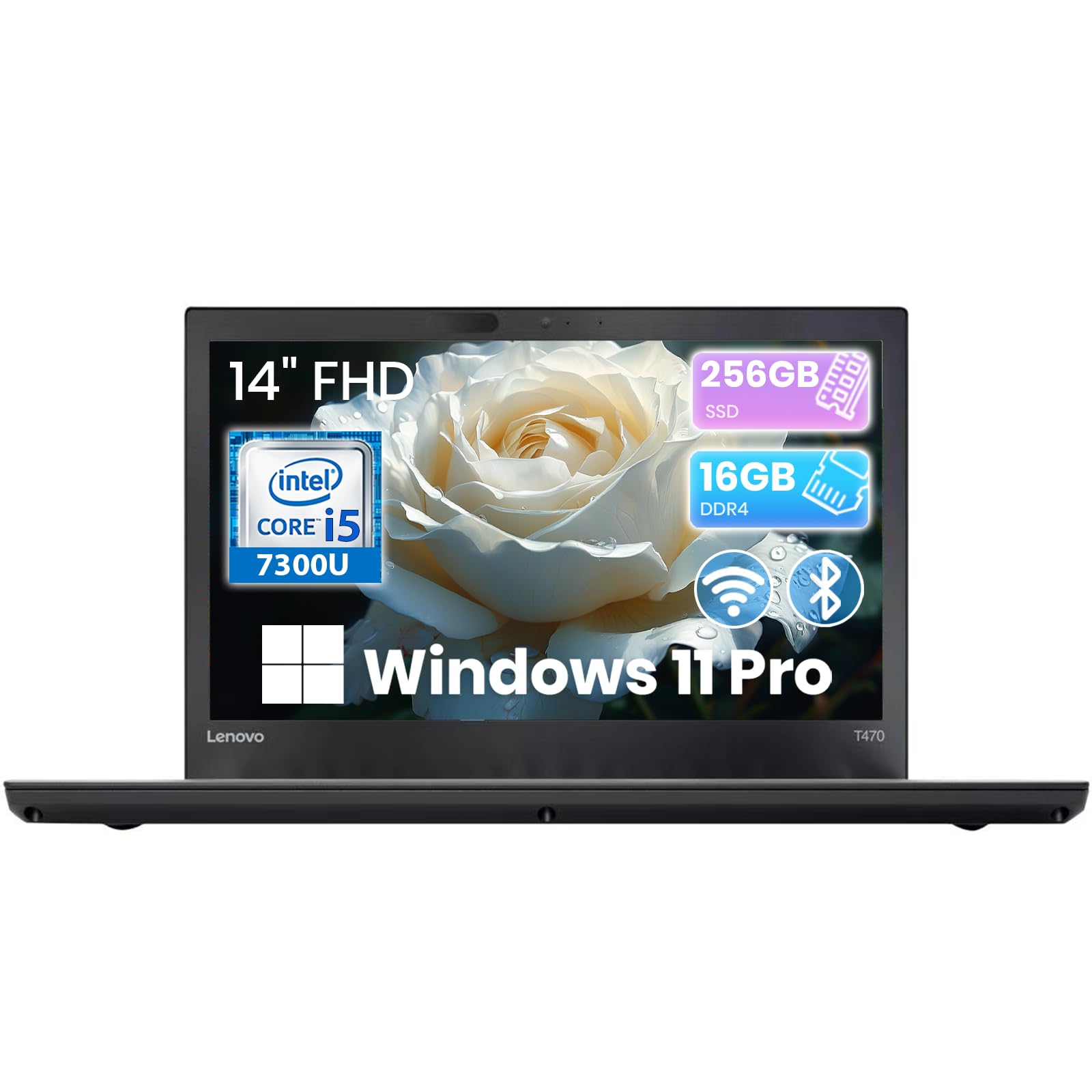 Amazon.com: Lenovo ThinkPad T470 Ultrabook 14-inch FHD Business