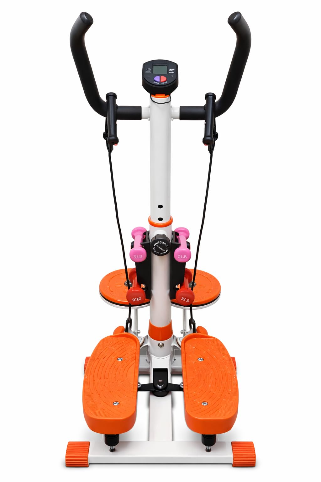 FFitness Stepper Twister Ffitnes, Strumento Professionale Multifunzione per l'home Fitness Unisex Adulto, Bianco, Medium