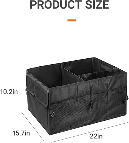 Miniatura 2 de Organizador de maletero para automóvil, bolsas de almacenamiento plegables, organización resistente para maletero para accesorios de automóvil,