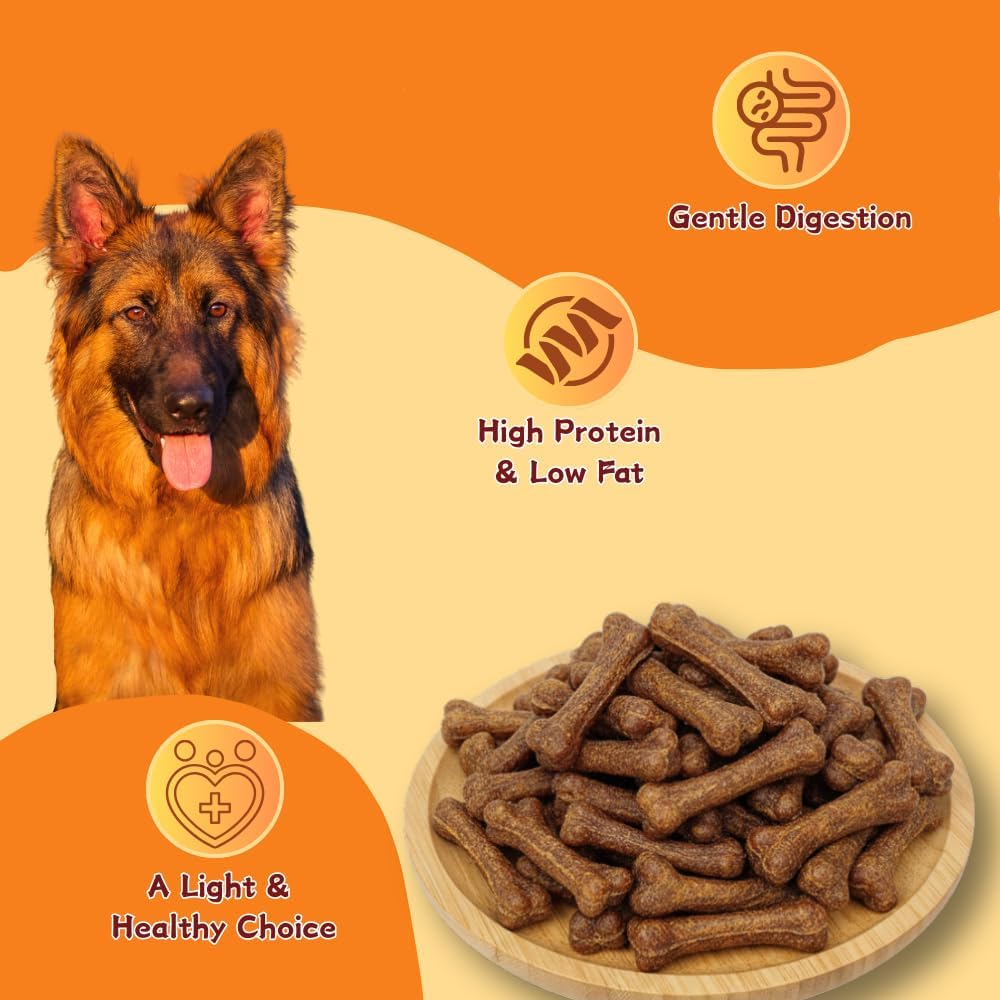 Dog Treats for Dental Health, Beef Flavored Molar Bone Chews for Bad Breath, Textured for Deep Cleaning,2.65 Pound