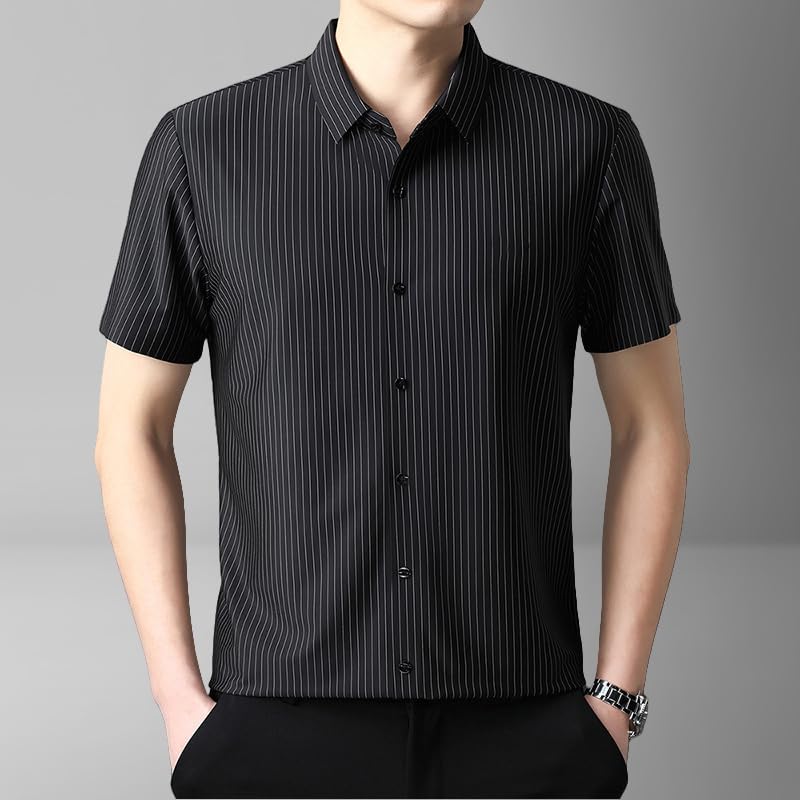 Camisa de manga corta ligera hombre mediana edad fresca USTZFTBCL 2