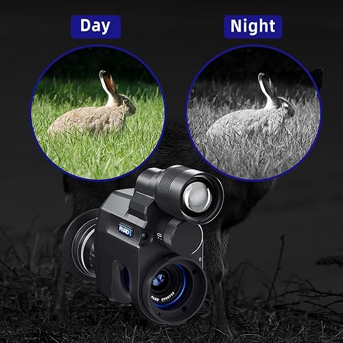Vista 2 de Pard Visión nocturna monocular, clip en visión nocturna para observación nocturna u observación, rango de visión nocturna de hasta 1,148.3 ft, NV007V
