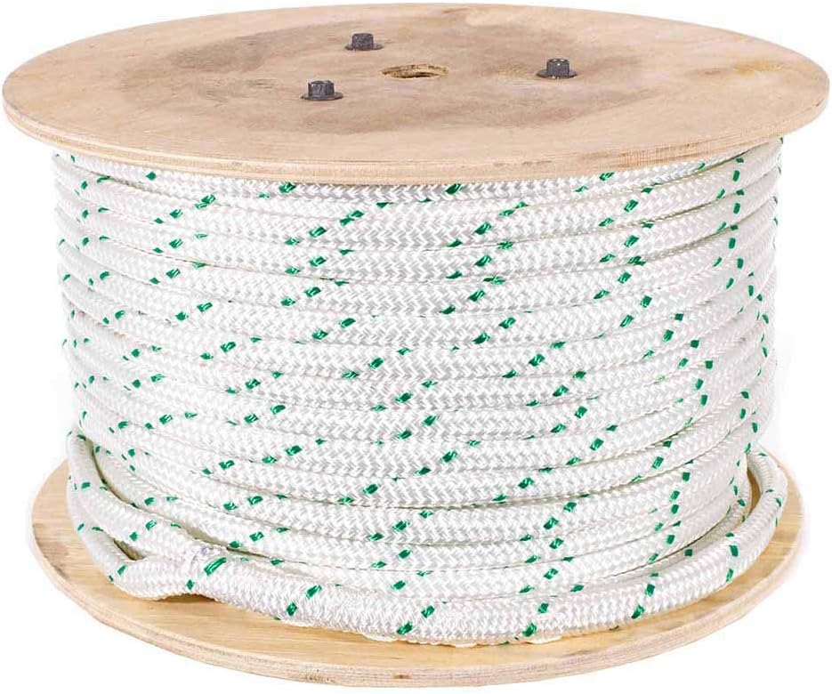 Rope and Cord Double Braid Pulling Rope – Super Strong Composite Rope with Built-in Pulling Eyes (1/2" | 600' Spool)