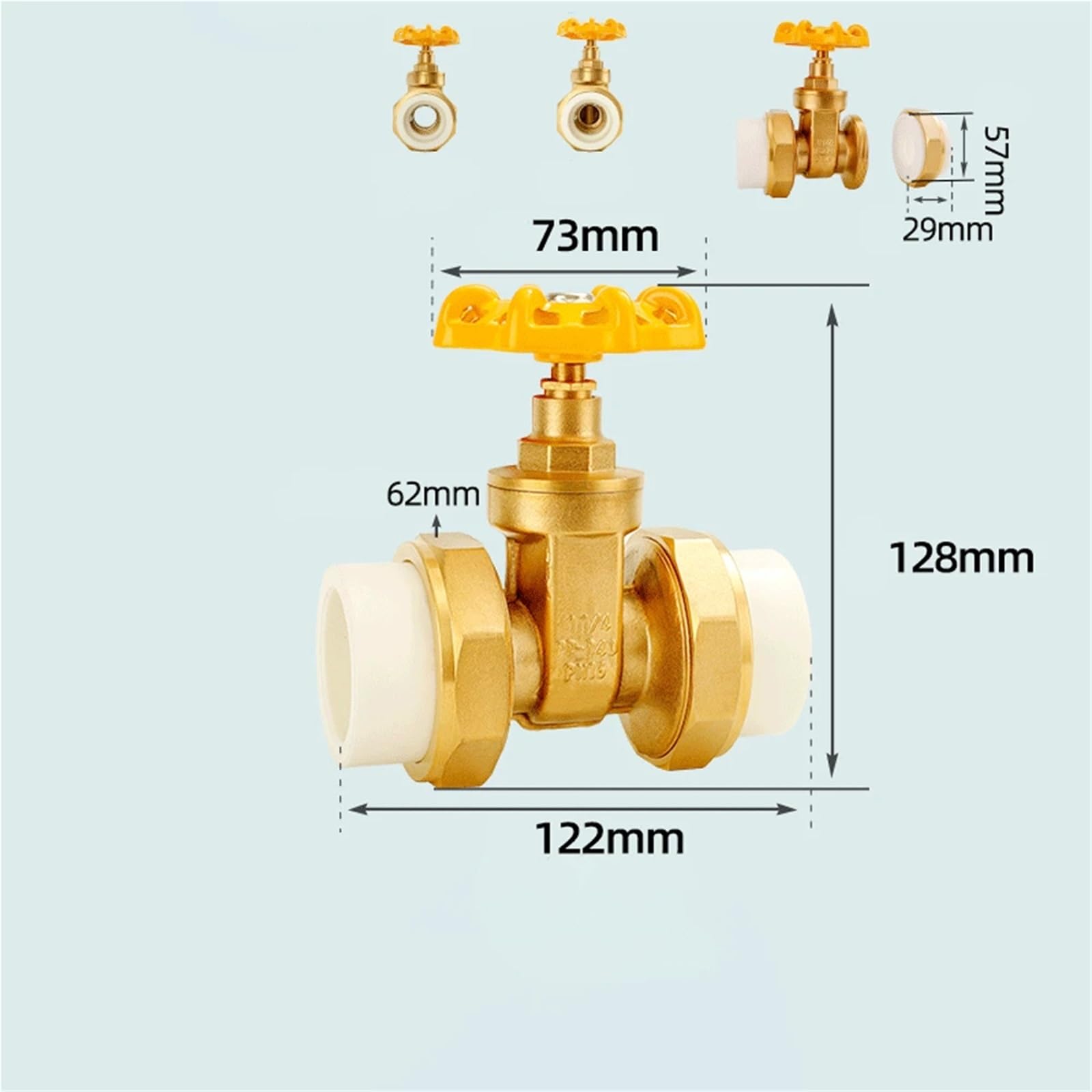 PPR Pipe PE Pipe Water Pipe Gate Valve Union Pipe Fitting Water Meter Tap Water Meter Tube Brass DN20 DN25 DN50 Connection Pipe(70A)