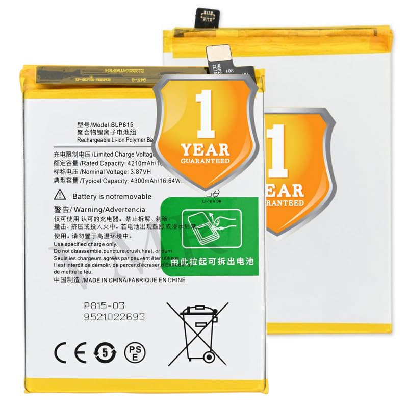 Image of Original BLP815 Battery for OnePlus Nord N10 5G (4300mAh) 1 Year Warranty X2