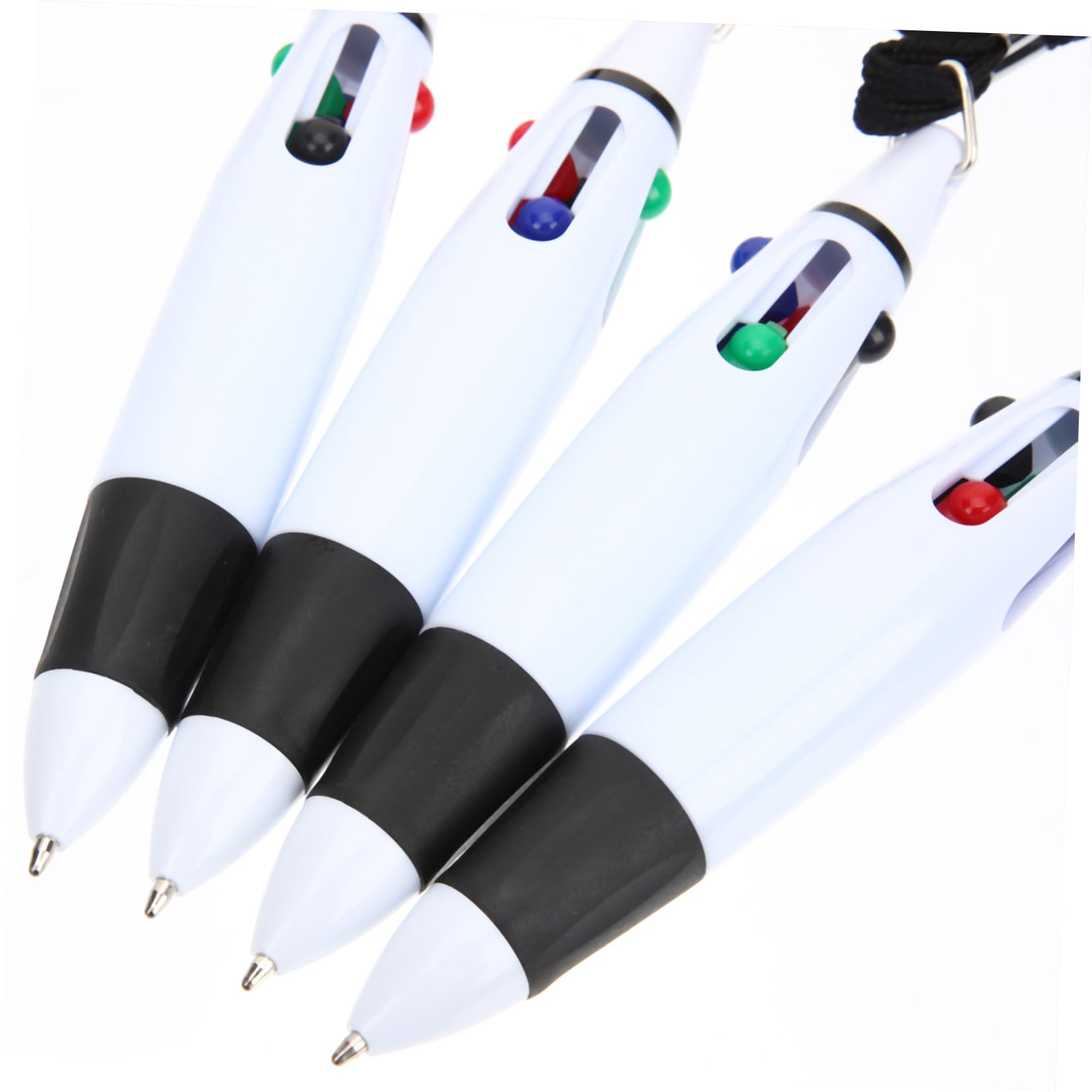Tofficu 4 Ensembles Stylo À Bille Stylos Noirs Pointe Fine Accessoires s Effaçables Multi Rétractable À Bille Rouges Décor À Lanière Black Liquide 10 Pièces * 4