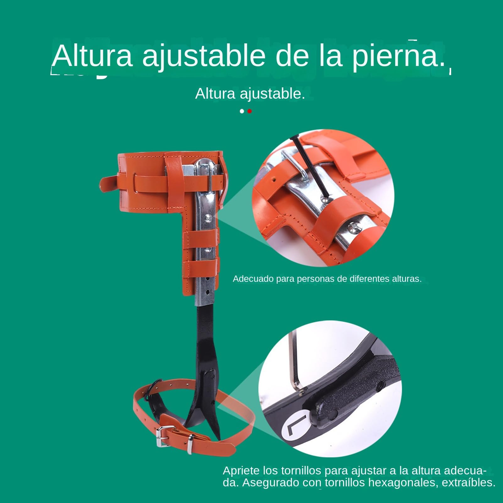 Genérico Espuelas para Trepar Árboles | Picos para Escalada De Árboles Actividades Exteriores - Ergonómico Altura Ajustable Accesorio De Recreación Al Aire Libre para La Poda El Corte La Gestión De