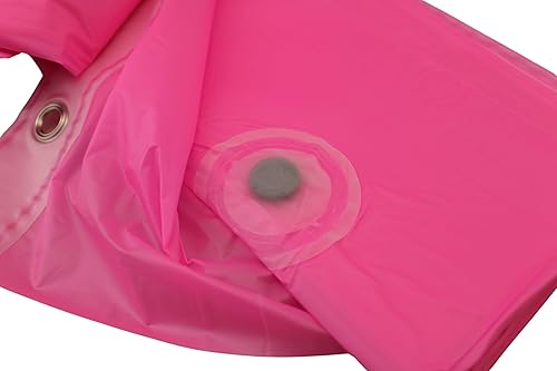 Vista 41 de Dependable Industries inc. Essentials Cortina de ducha magnetizada para baño con ojales de metal impermeable (rosa)