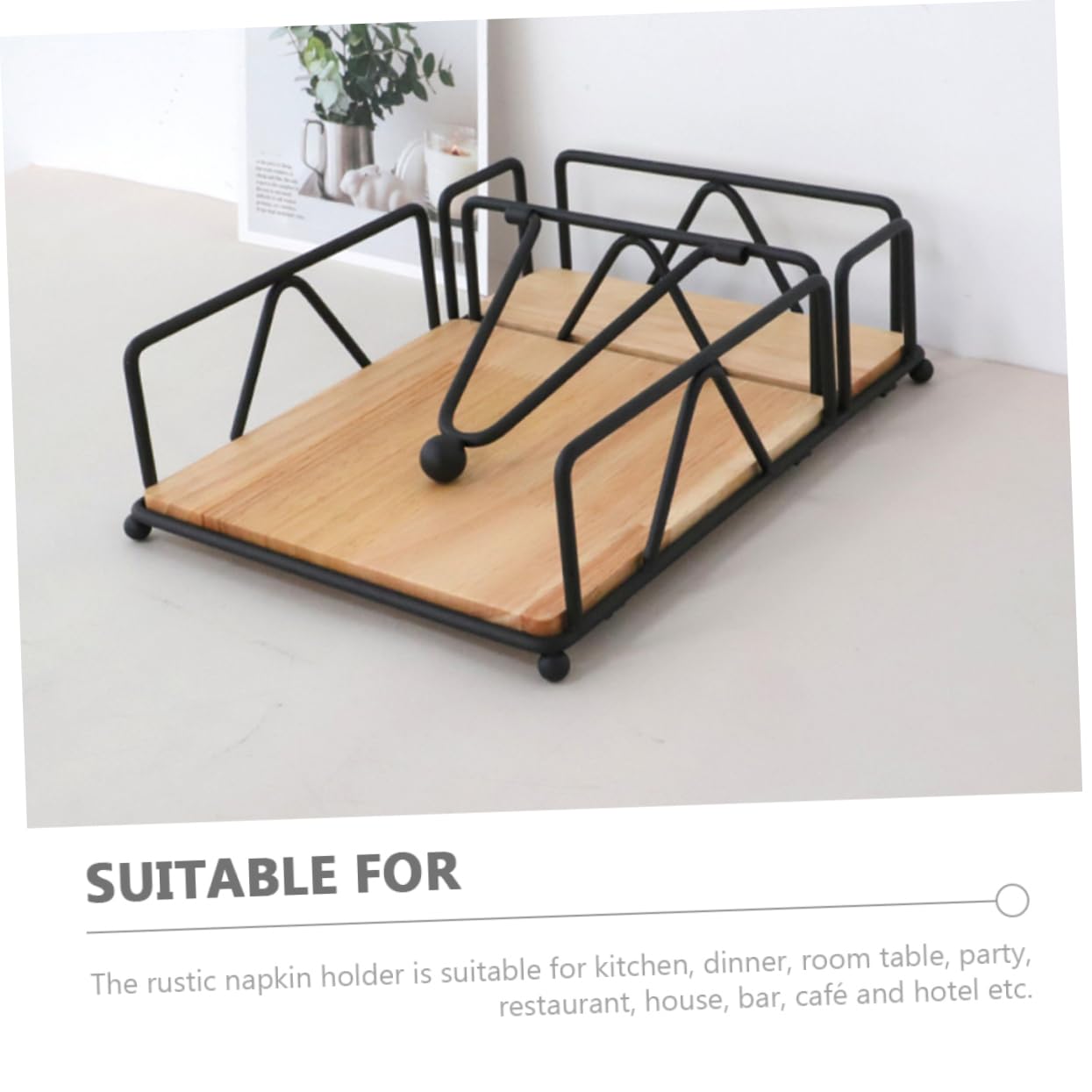 Freistehender Serviettenhalter Eleganter Tischorganizer Für Servietten Für Küche Esszimmer Und Restaurant Praktisches Accessoire
