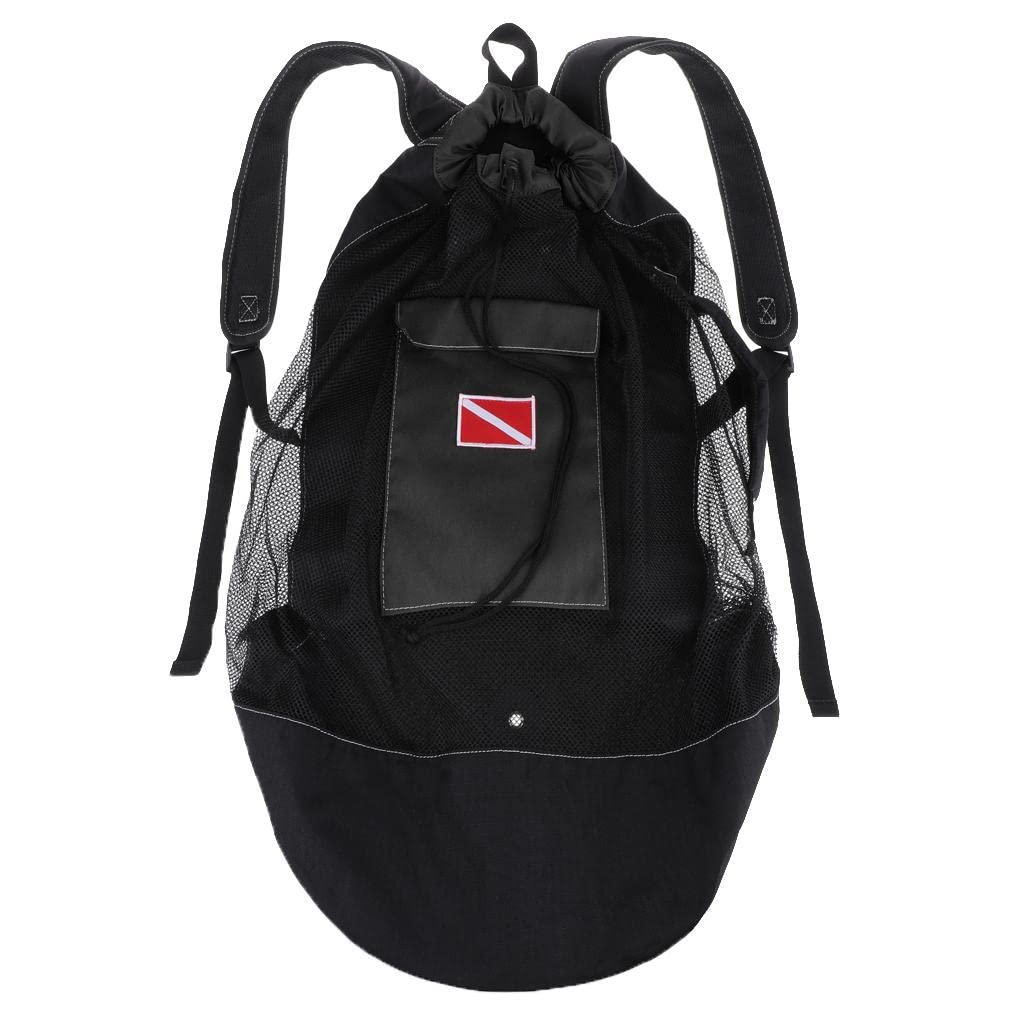 Sac à dos en maille pour plongée sous-marine et tuba Bleu clair 80 l
