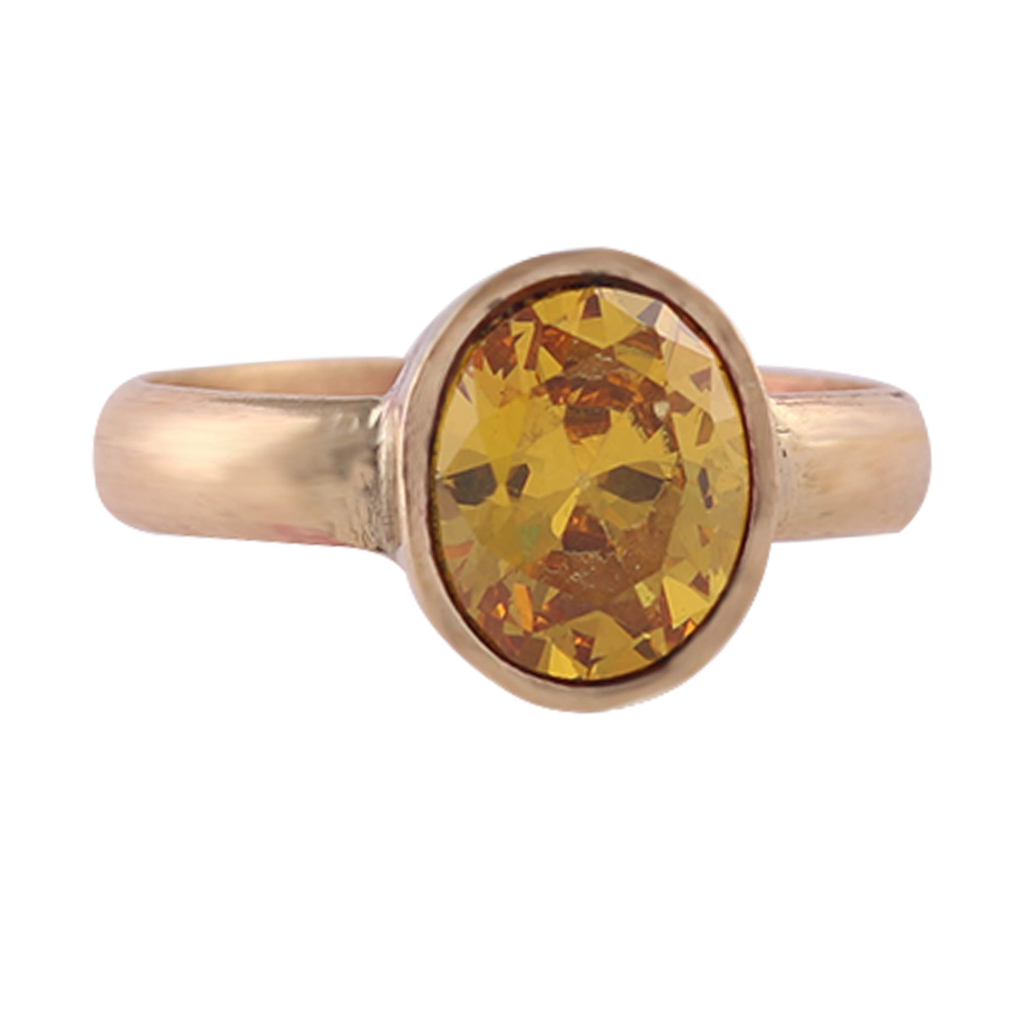 shree shyam gems and Jewellery Synthetic Natural Gemstone Panchdhatu Adjustable Yellow Sapphire Pukhraj Ring for Men & Women-picture-49