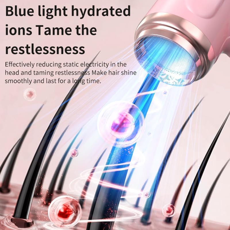 Cordless Hair Dryer,15000mAh Cordless Hair Dryer Rechargeable with USB Charging Cold,Cold Hot Wind Battery Hair Dryer for Travel Camping (White) - Image 5