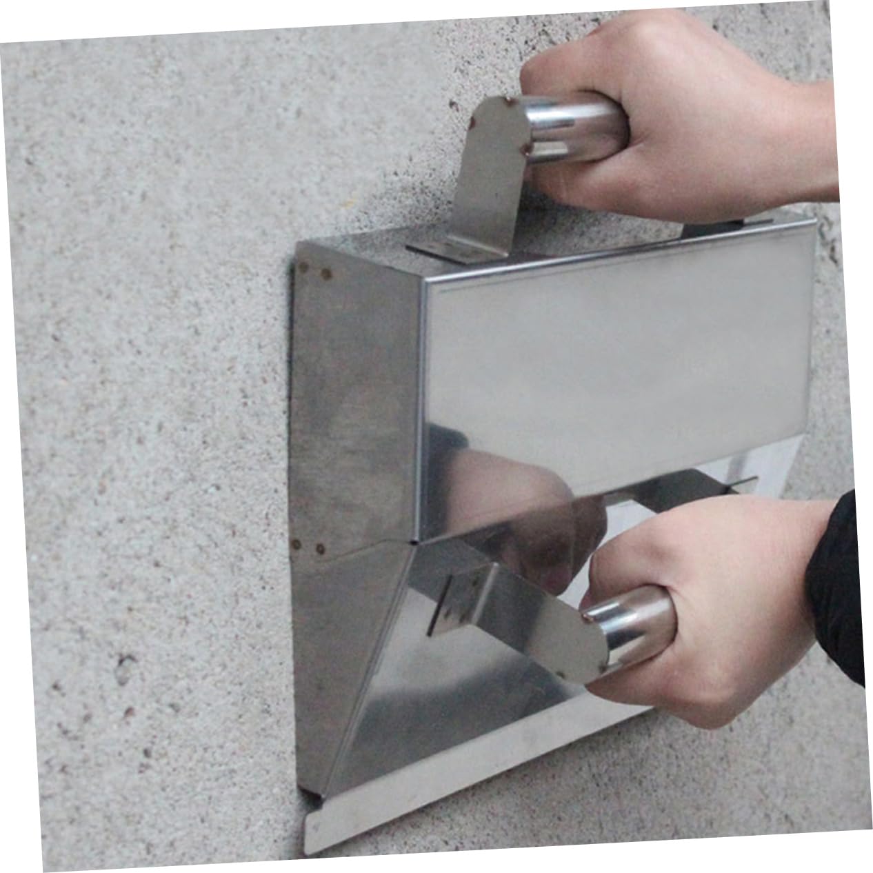 DOITOOL Strumento Professionale in Acciaio Inox Per Finitura Intonaco e Rasatura Pareti Interne Cazzuola Versatile Per Stucco Muro Pronto e Rasante Muri Esterni Per Riparazioni Murali Prec