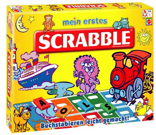 Preisvergleich Produktbild Mattel T1942-0 - Mein erstes Scrabble, Brettspiel