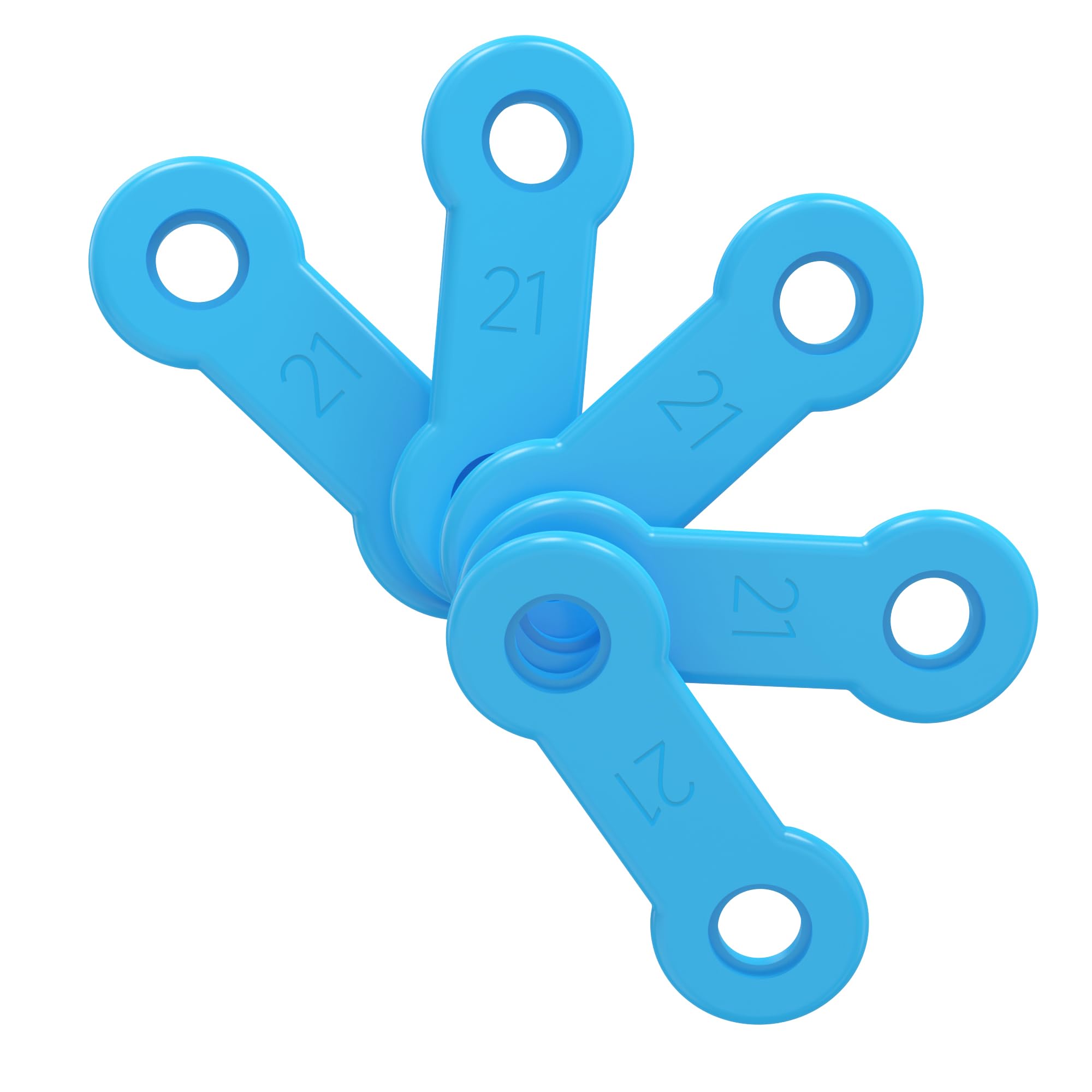 20 Stück Ersatz-Gummibänder für Meyson EMA-Anwendung (blau, 21 mm)
