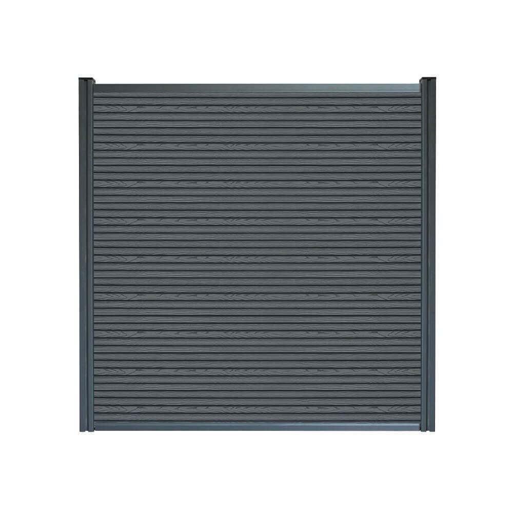 Home Deluxe WPC Sichtschutzzaun CALLADO PREMIUM 1 x Element + 2 x Pfosten - Höhe: 185 cm | Zaun, Sichtschutz, Zaunelemente, Sichtschutzwand, Gartenzaun