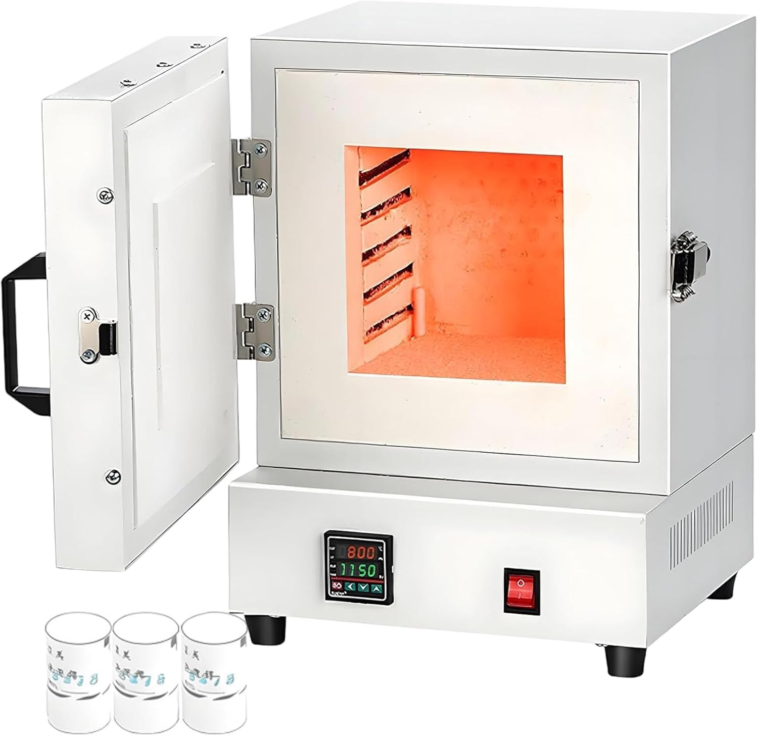 2000W Electric Kiln & Muffle Furnace,0-1150℃ Adjustable,Professional Melting Burnout Oven,for Jewelry Making, Metalwork, Ceramics, and Lab Use