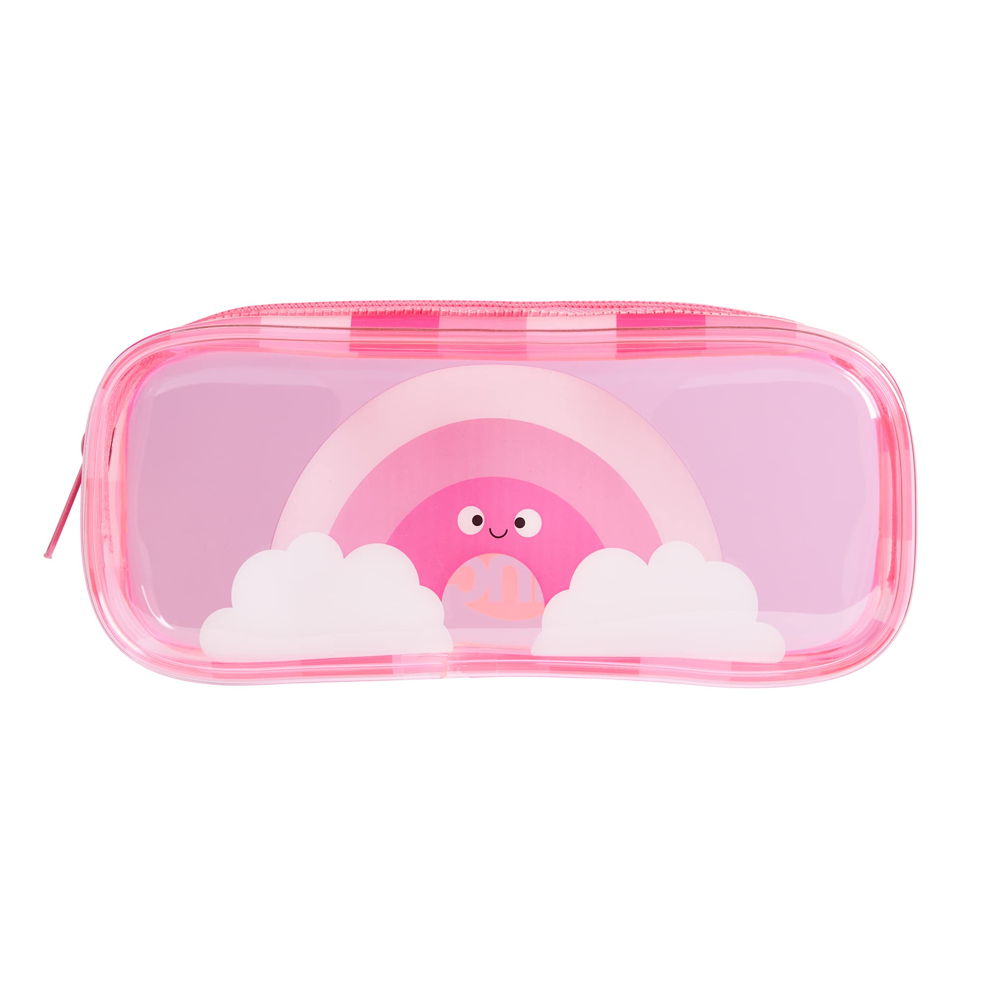Tinc Cute Pink Transparent PVC School Pencil Case | Travel & Cosmetic Bag (MAPVPCPK)
