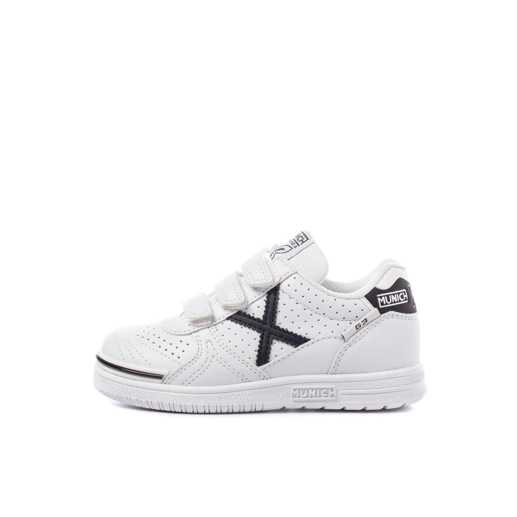 Munich Unisex niños G-​3 Kid VCO Profit, Zapatillas de Deporte, Blanco Negro, 28 EU