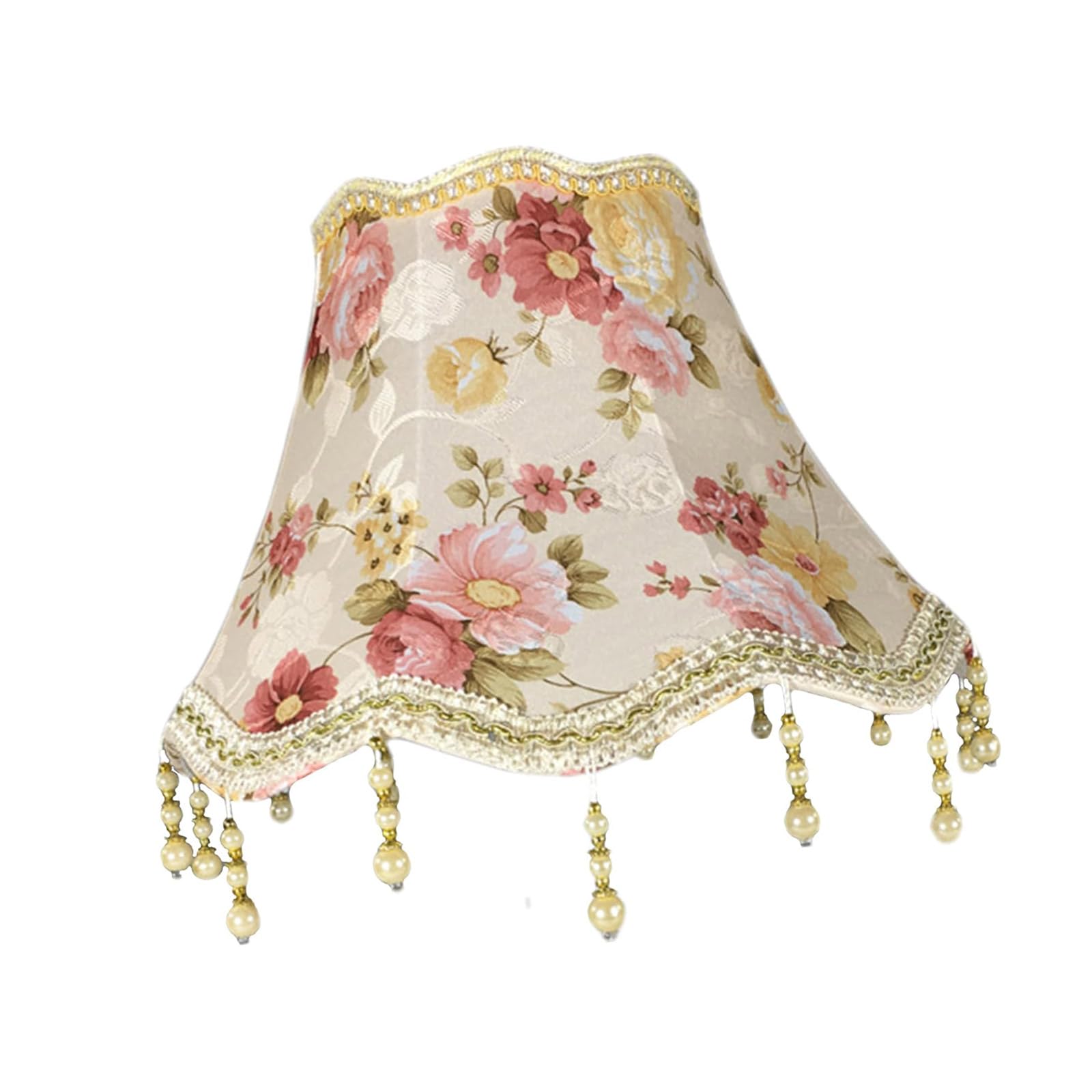 Hsioluted 25Cm Fabric Lampshade Wall Light Cover Table Light Shade Flower Pattern Decorative Lighting Accessories Interfaces Cloth Petal Lampshade