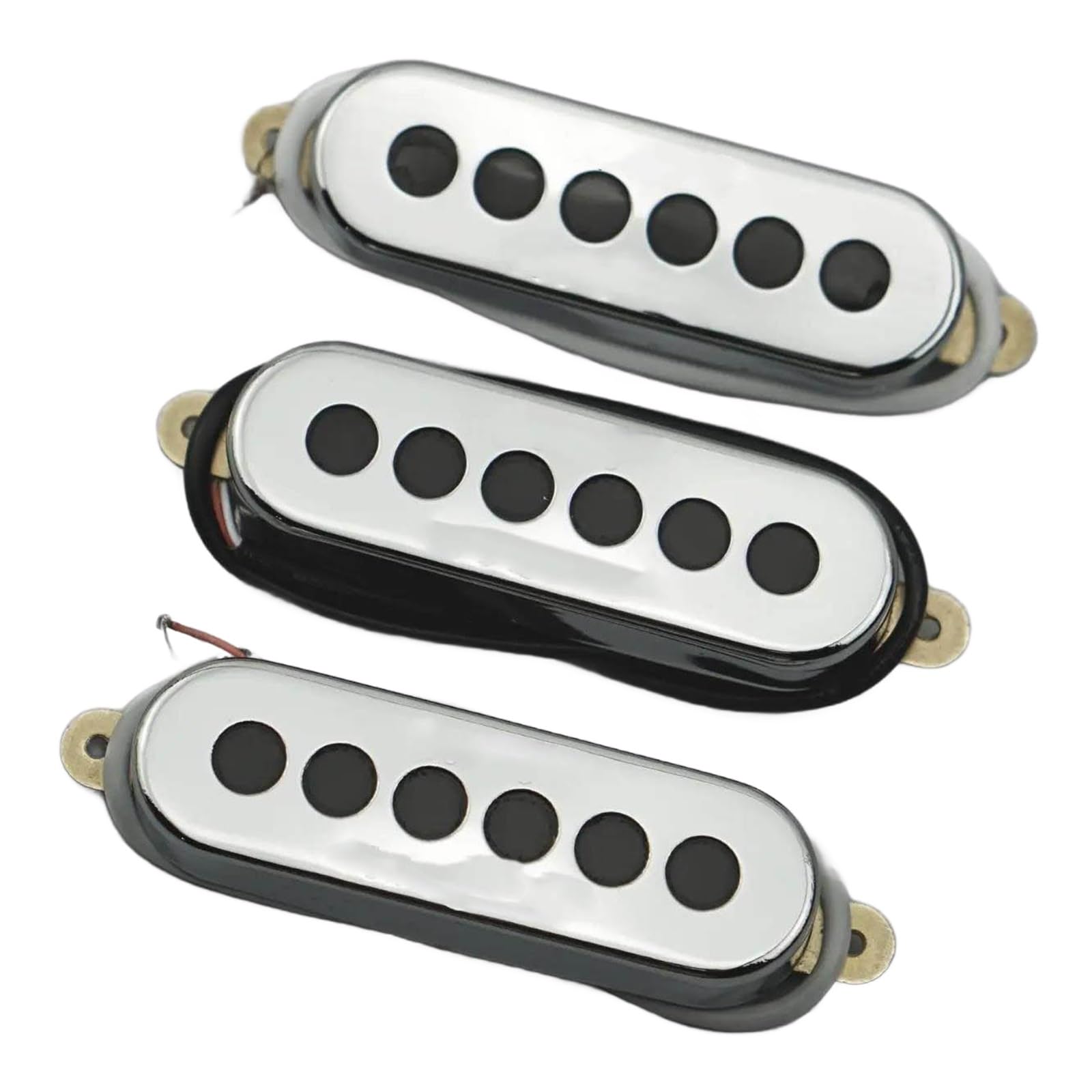 Pastilla De Guitarra Eléctrica Profesional Pastillas Alnico V Para Guitarra Eléctrica Cromadas | 1 juego de bobina simple SSS