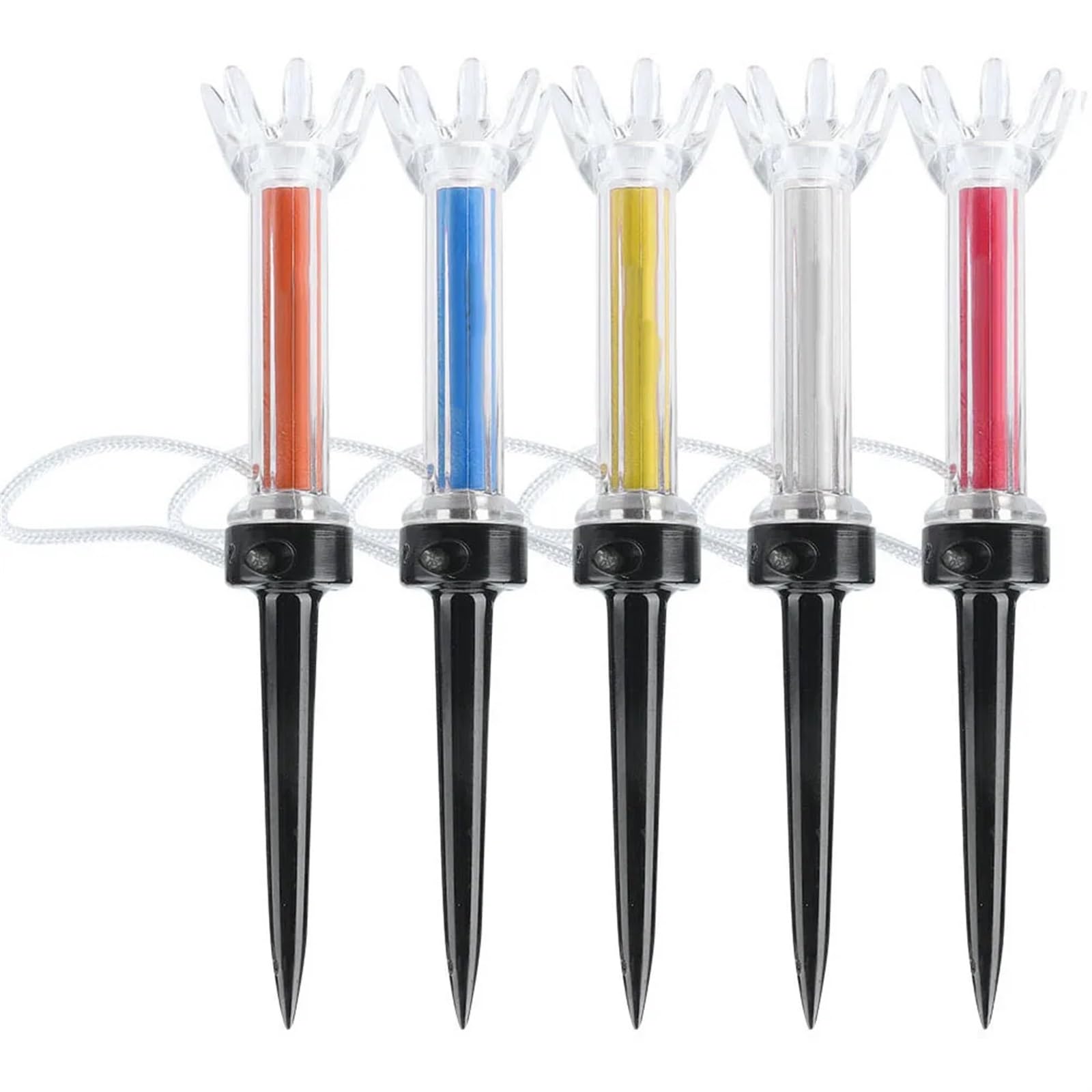 Golf Tee 79mm/90mm 5 stücke Golf Tees Kunststoff Step Down Golf Ball Tee-Halter Golf Training Praxis Tees FüR Einen Idealen Abschlag