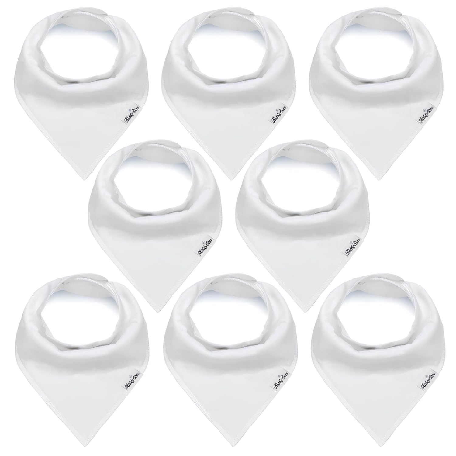 Drool Bibs for Babies Organic Unisex Soft Absorbent Teething Bibs with Adjustable Snaps