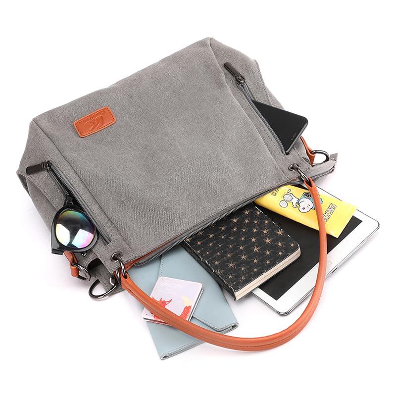 Generic Canvas Female Messenger Bag Purses and Handbags Women Shoulder Bags (Coffee)2