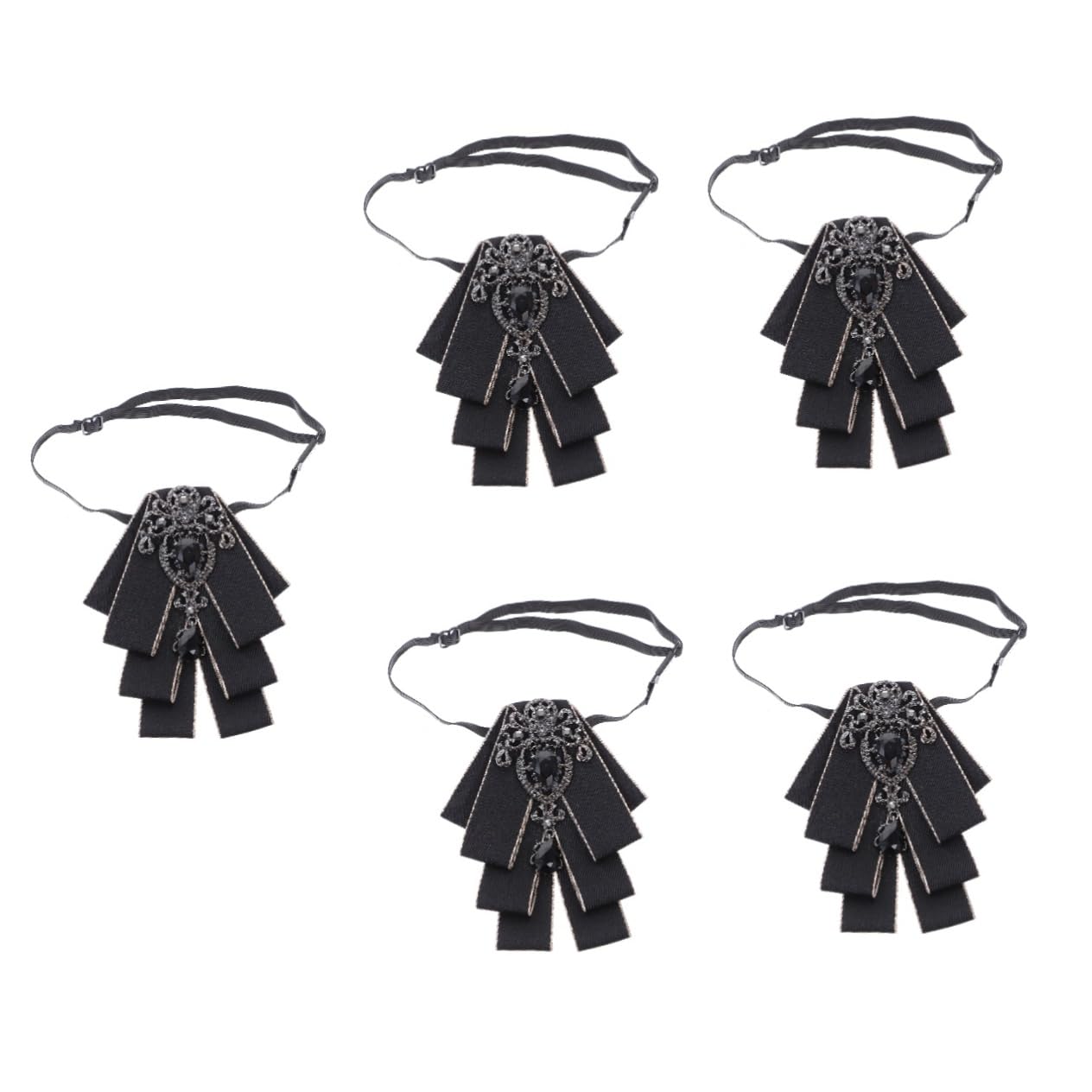 GALPADA 5piezas Corbata De Pajarita Para Novio Rhinestone Accesorio Elegante Para Bodas Para Ceremonias y Eventos Formales Diseño Simple y Distinguido