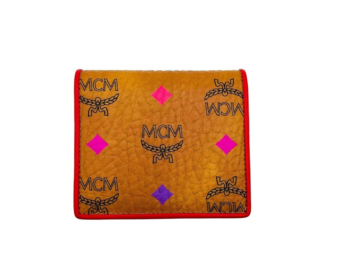 MCMMen's Brown Spectrum Diamond Rainbow Logo Visetos Id Wallet