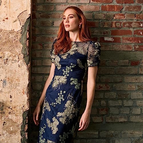 JS Collections Women's Hope Flounce Tea Length Dress3