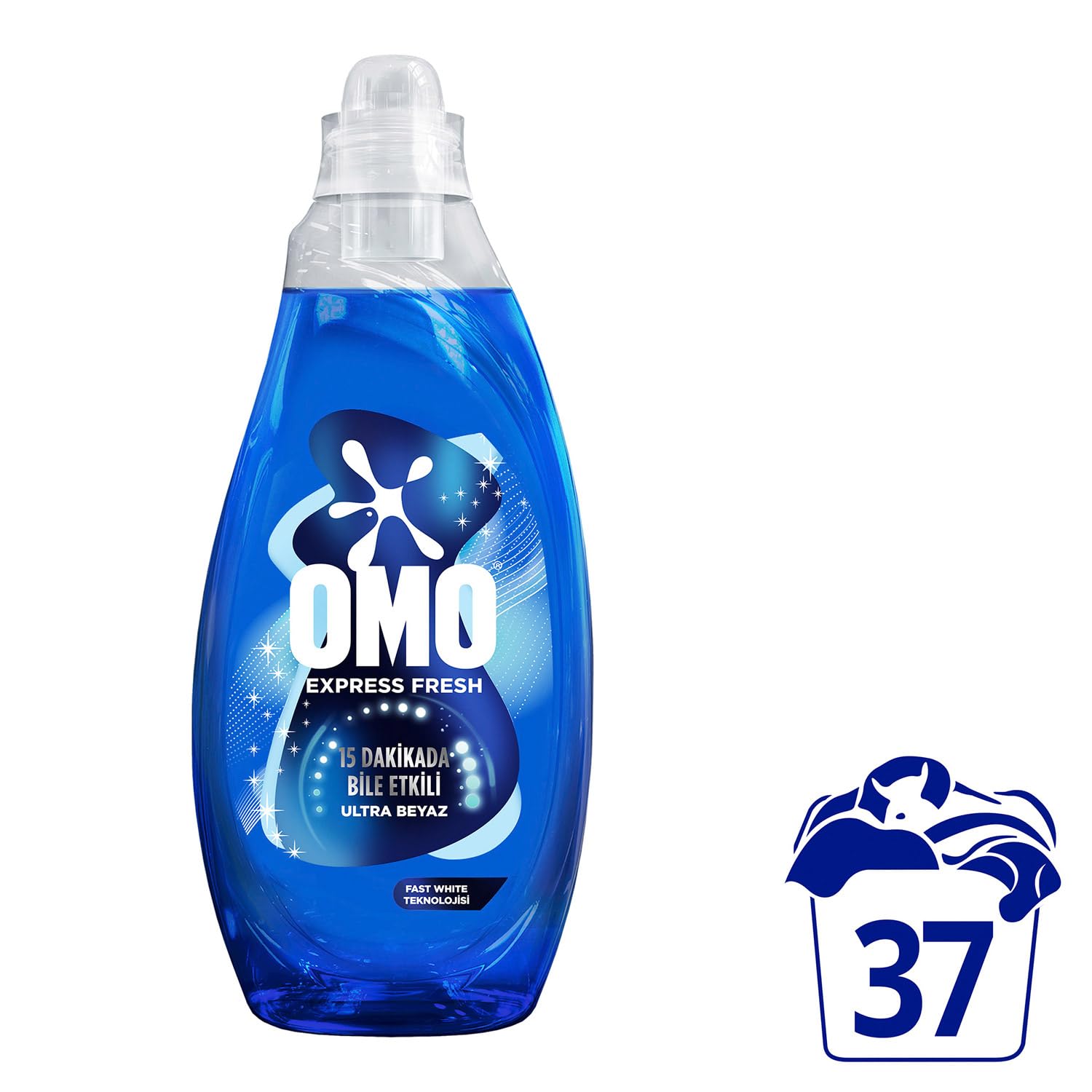 OMO Express Fresh Ultra Beyaz Sıvı Çamaşır Deterjanı 1480 ml