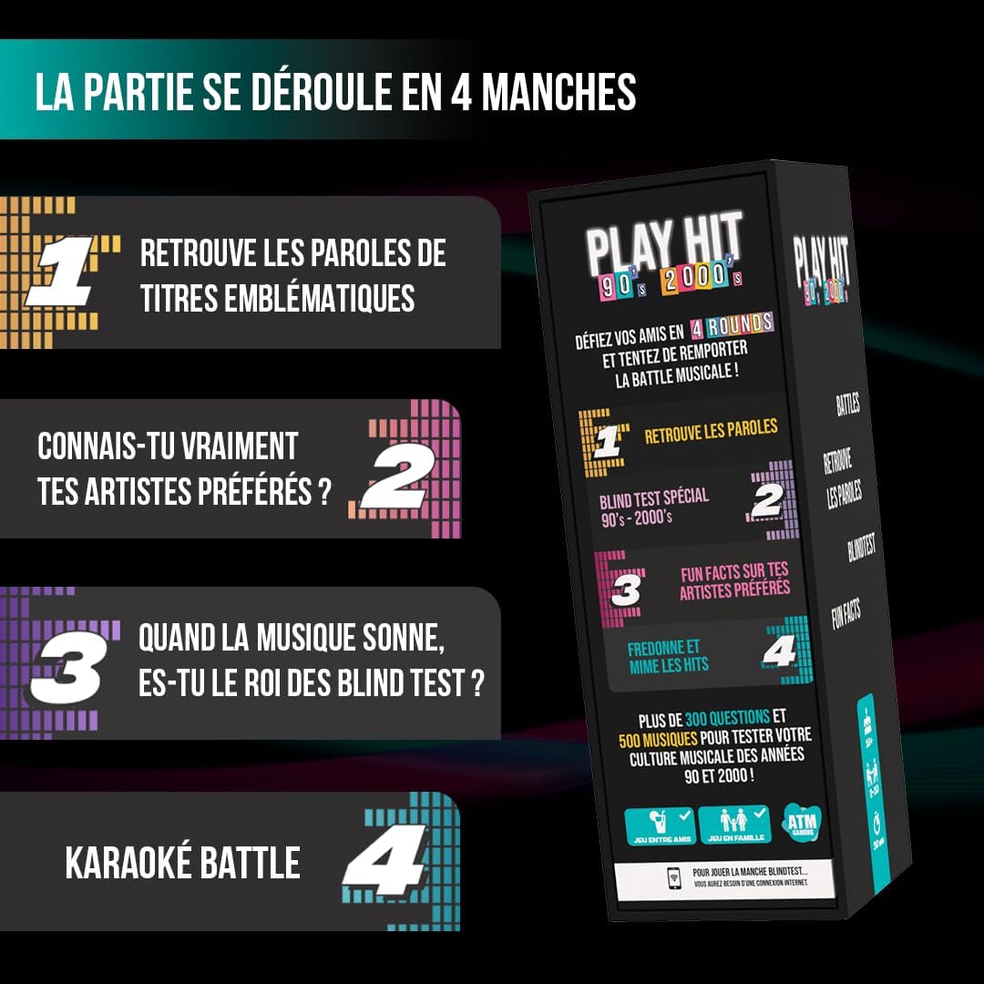 Play Hit: Jeu Quiz Musical Années 90/2000 - Ambiance Garantie ! - Image détaillée