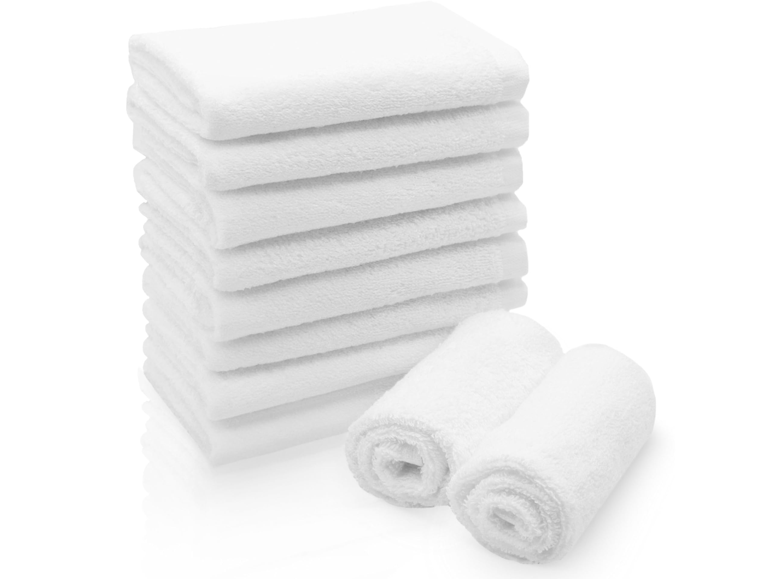 10 Asciugamani Ospiti 30x50 Cm - Cotone Morbido, Grigio, Qualità Alberghiera - Foto 5