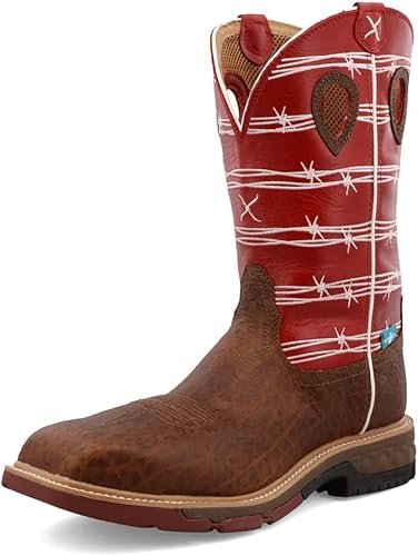Twisted X Mens 12" Nano Composite Safety Toe Western Work Boot