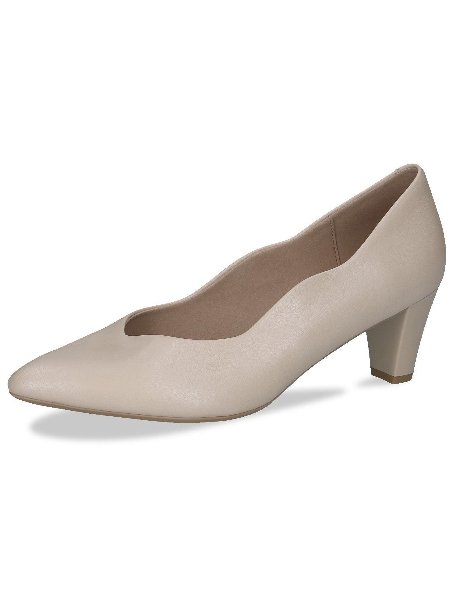 CAPRICE Damen Pumps aus Leder mit Trichterabsatz