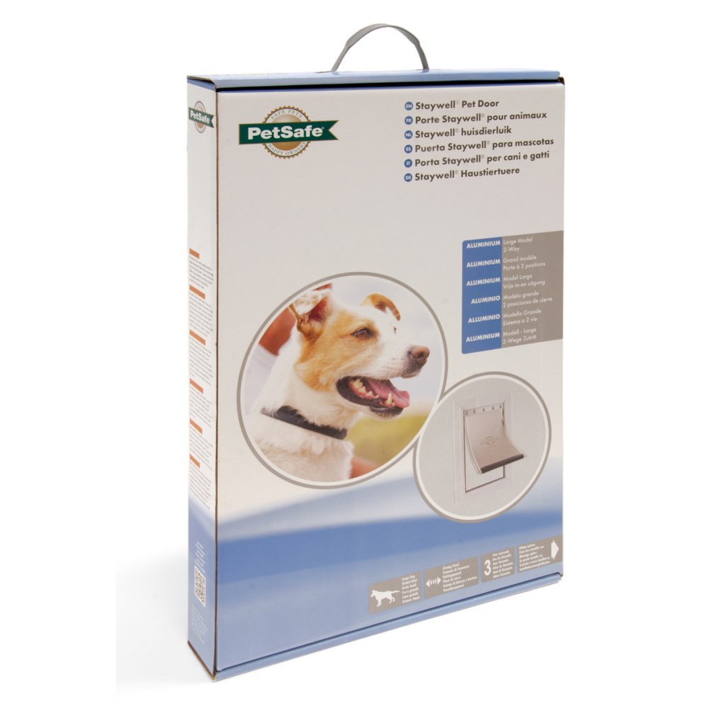 Petsafe aluminium deur 600 wit-transparant - Kattenluikjes kopen? | Korting tot 21