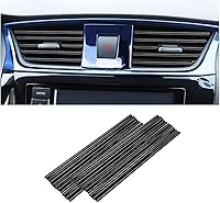 Vista 23 de 20 tiras decorativas de aire acondicionado de automóvil para salida de ventilación, universal, impermeable, flexible, para la mayoría de salidas