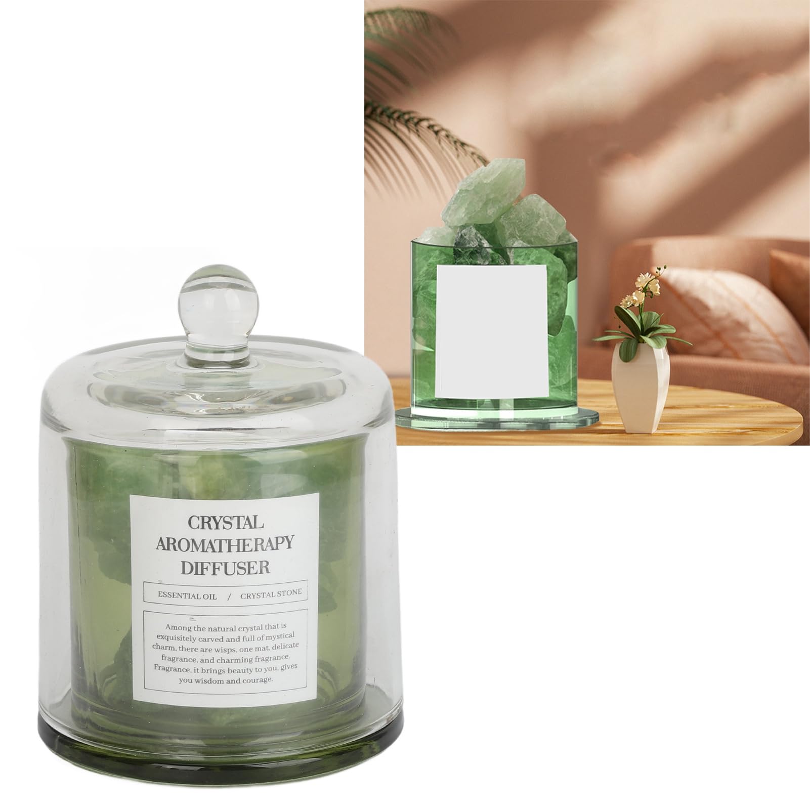Diffusori Decorativi per Decorazione di Scatole di Aromaterapia per Aromaterapia Senza Fuoco, per Diffusore di Oli Essenziali in Pietra da 2 Pezzi