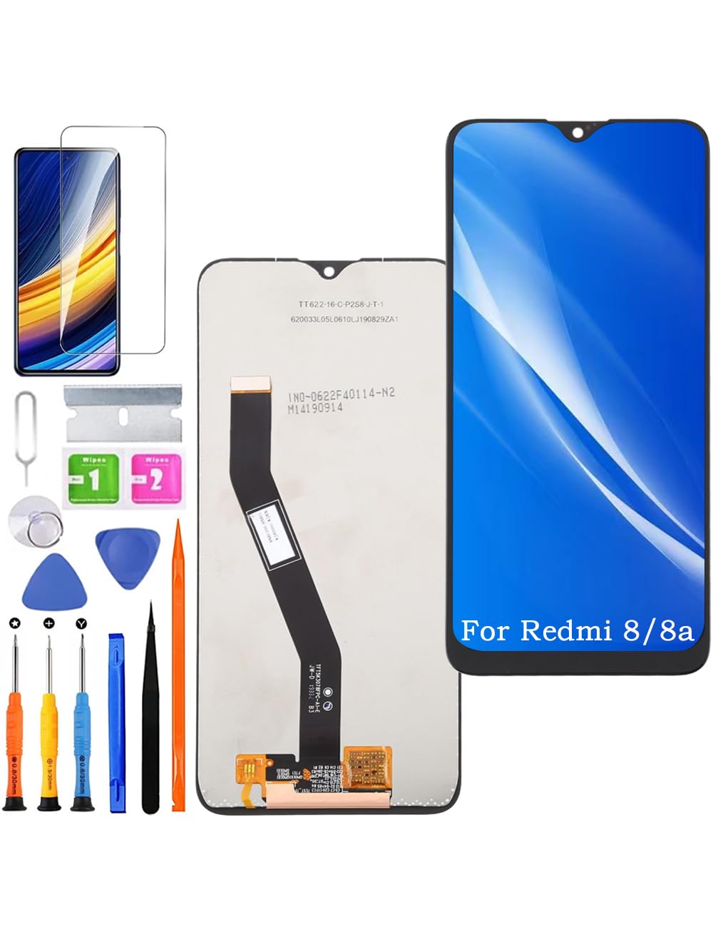 Écran pour Xiaomi Redmi 8 / 8a M1908C3IC MZB8458IN Display Écran LCD de Rechange Assemblée réparation Kit