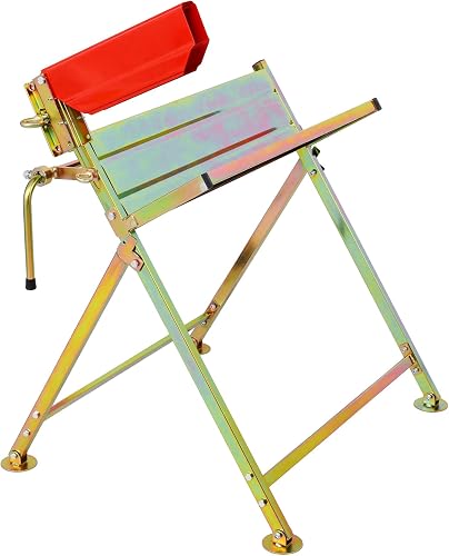 Folding Chainsaw Sawhorse, Heavy Duty Steel Log Cutting Stand