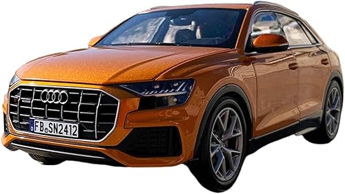 HAYCHE Vehículo de coche de resina de aleación modelo 1 18 apto para Audi Q8 Simulación de aleación de fundición a presión modelo de automóvil para